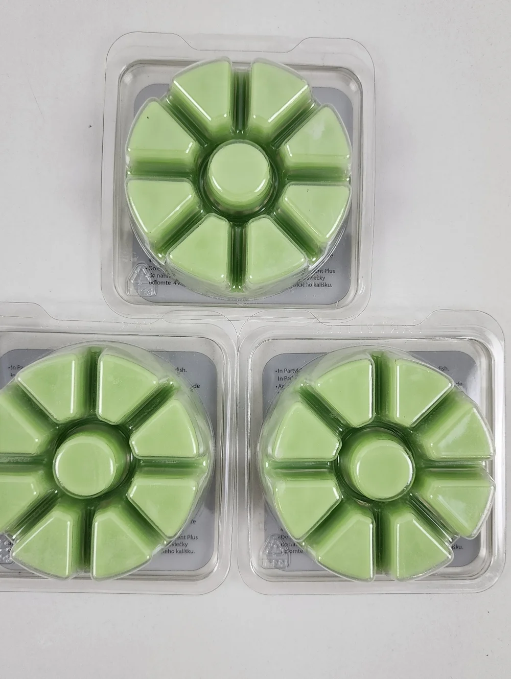 PartyLite Juniper Citrus Mint Scent Plus Melts Green (3) Pack Bundle - Picture 2 of 4